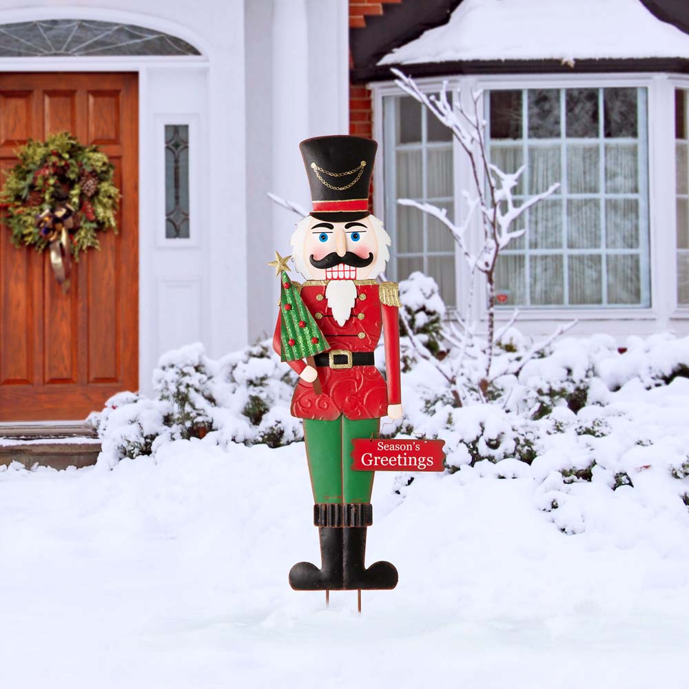 [OFFICIAL] Glitzhome 36"H Metal Nutcracker Yardstake or Standing Décor