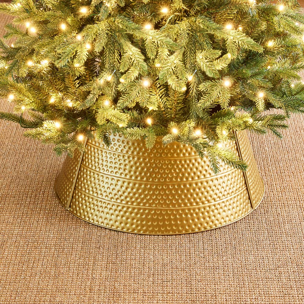 [OFFICIAL] Glitzhome 22&quot;D Gold Hammered Metal Tree Collar