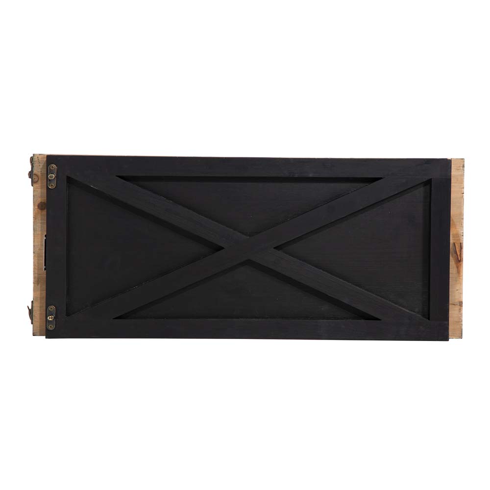 official-glitzhome-26-l-washed-black-wooden-christmas-tree-collar