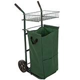 Glitzhome 40.5''H Outdoor Cleaning Garden Cart with Detachable Polyester Leaf Trash Bag